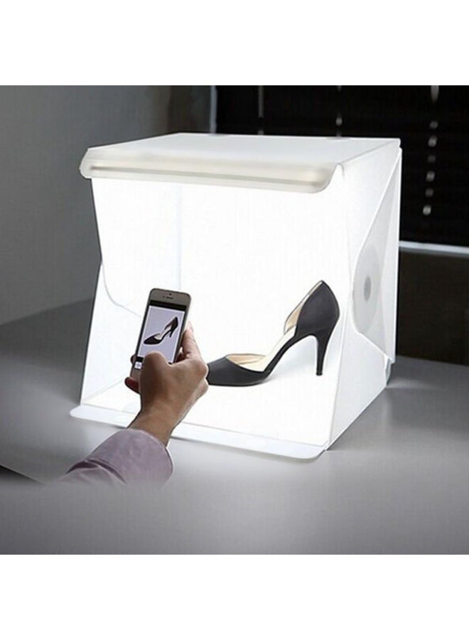 Arabest Folding Photo Studio Kit Box with LED Light for Photographing Shooting Tent for Small Size Itens（20*20*20cm) - Image 1